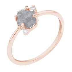 Ring mit Salt and Pepper Diamanten und Lab Grown Diamanten Kendra