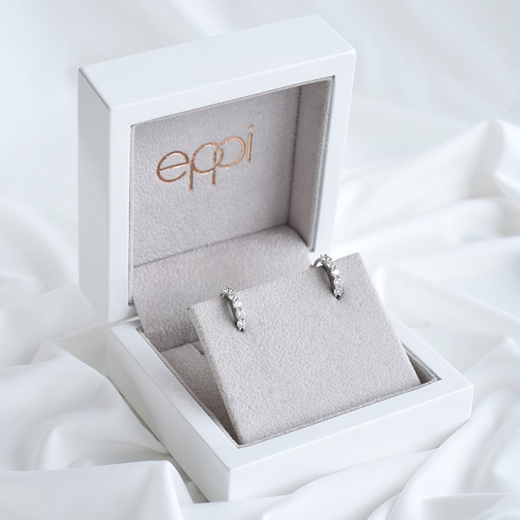 Dezente Ohrringe mit Diamanten Patton 85815