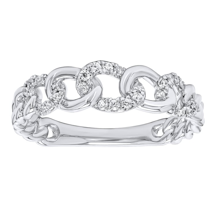 Geflochtener Goldring mit Lab Grown Diamanten Rakhi 165283