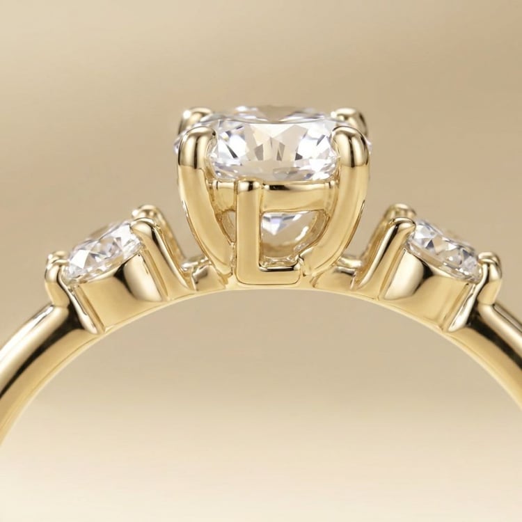 Verlobungsring mit Buchstaben und Diamanten Halym 167670