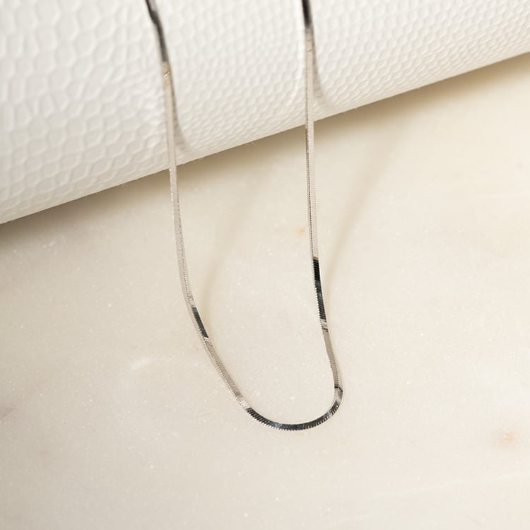 Snake Kette 45 cm 585er in Weißgold 135364