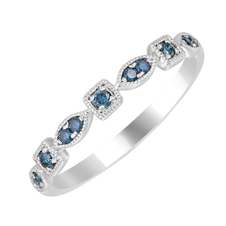 Memoirering mit blauen Diamanten 59584