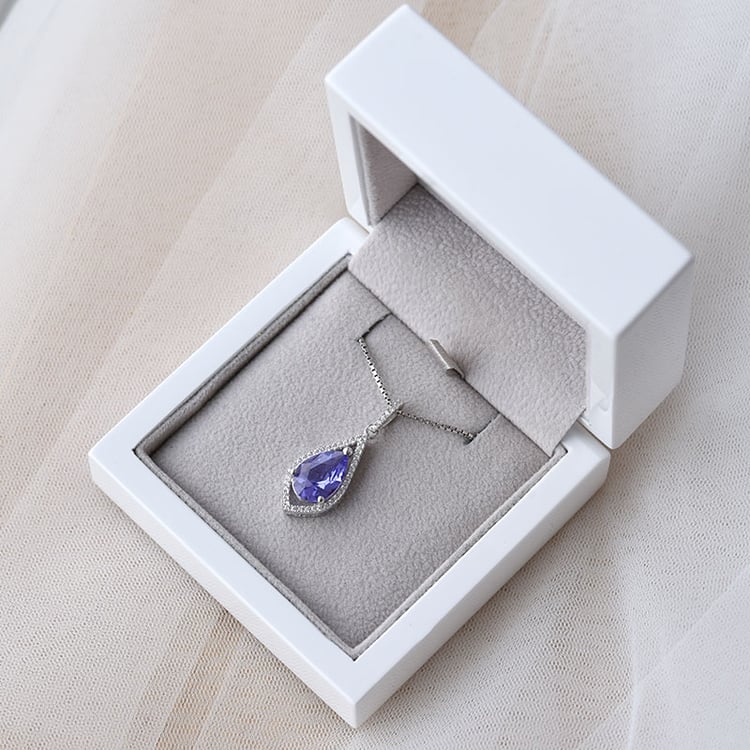 Anhänger mit Tansanit und Zirkonia 67576