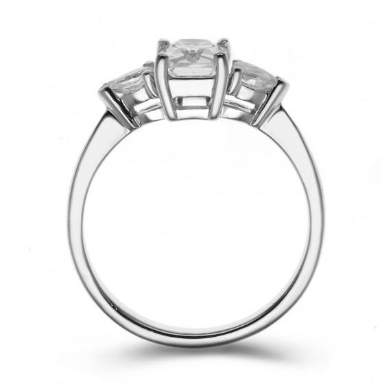 Diamantring aus Platin 8357