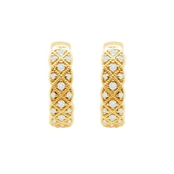 Goldene Creolen mit Diamanten Laura