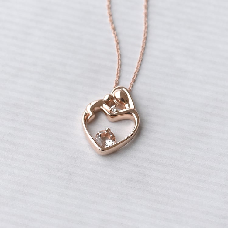 Anhänger Mutter und Kind mit Morganit und Diamant Ella 71280