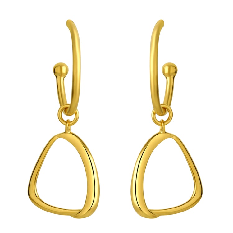 Vergoldete Ohrringe 2in1 Teofila