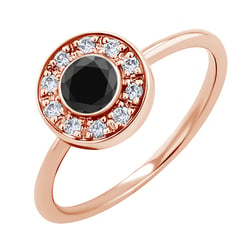 Verlobungsring mit schwarzem Diamant Fernanda