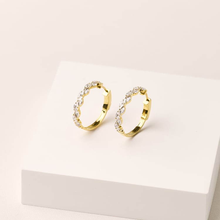 Elegante Ohrringe aus Gold mit Lab Grown Diamanten Anila 165543