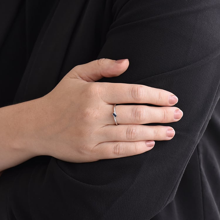 Ring mit Saphir und Diamanten Margareta 85732