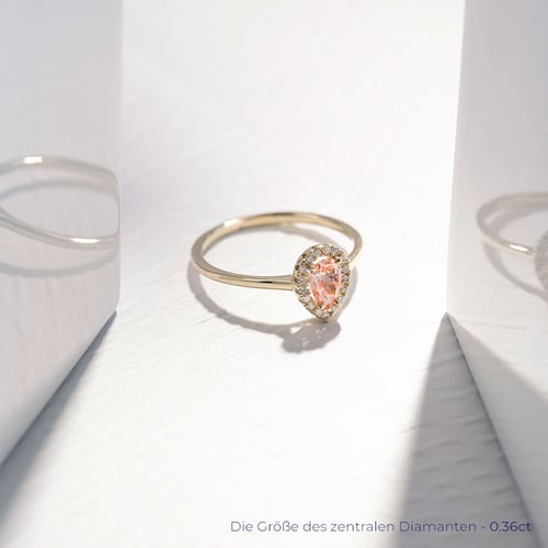 Verlobungsring mit einem zertifizierten fancy pink Lab Grown Diamanten Simone
