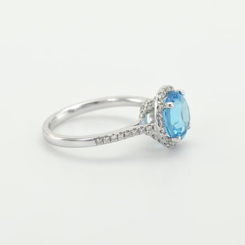 Goldring mit 2.75ct Topas und Diamanten Xana