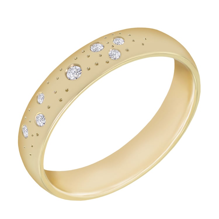 Zarter goldener Ring mit Diamanten Stephania