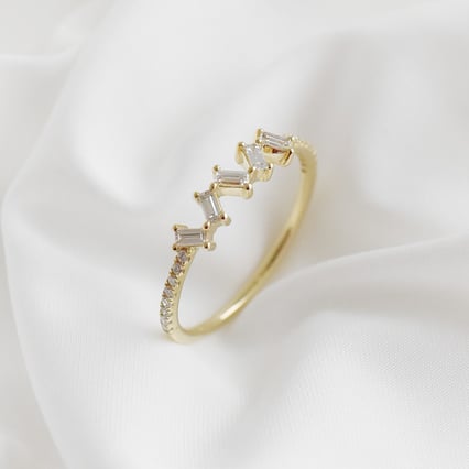 Ring mit Lab Grown Baguette-Diamanten Kayleah