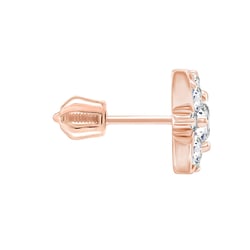 Ohrstecker mit Diamant-Blumen aus Gold Kassie