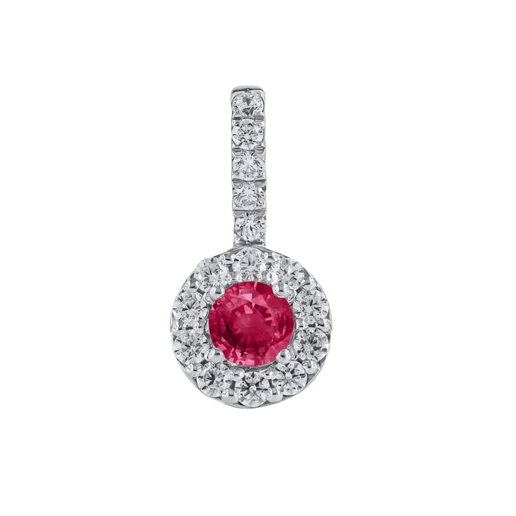 Eleganter Anhänger mit Rubin und Lab Grown Diamanten Harvey