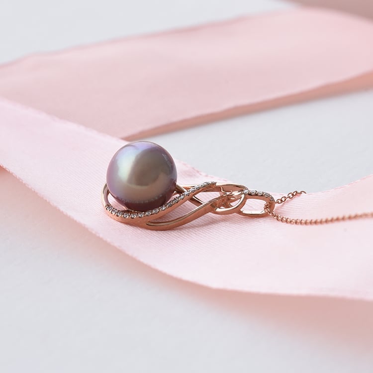 Anhänger mit Perle und Diamanten Renata 79267