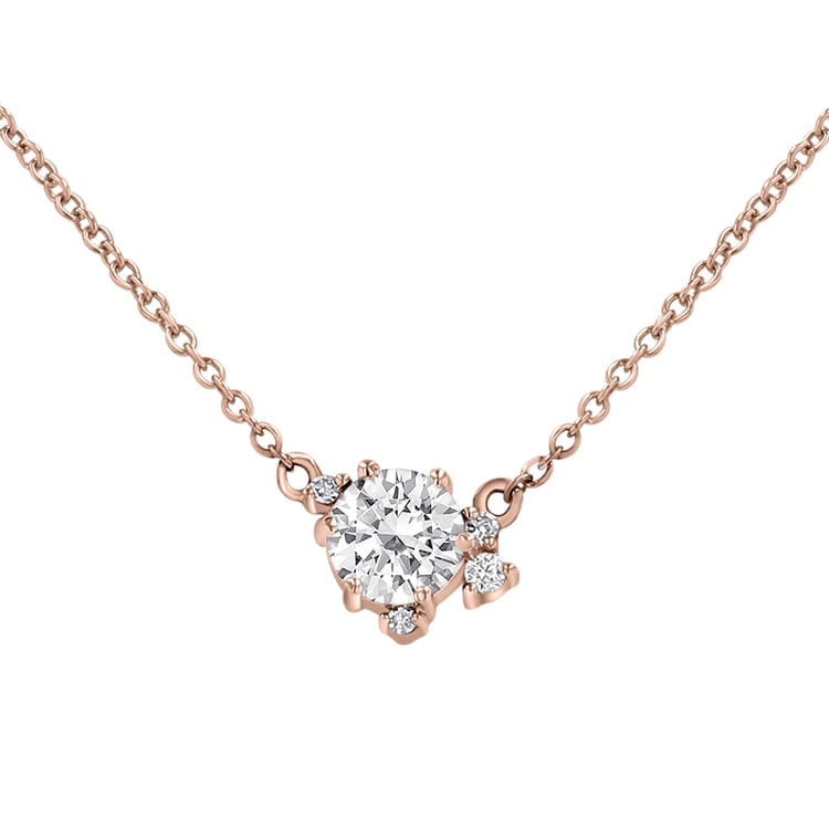 Cluster Kette mit Lab Grown Diamanten Edom 146525