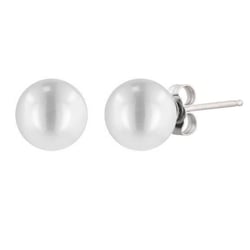 Goldene Ohrstecker mit Perlen Abina