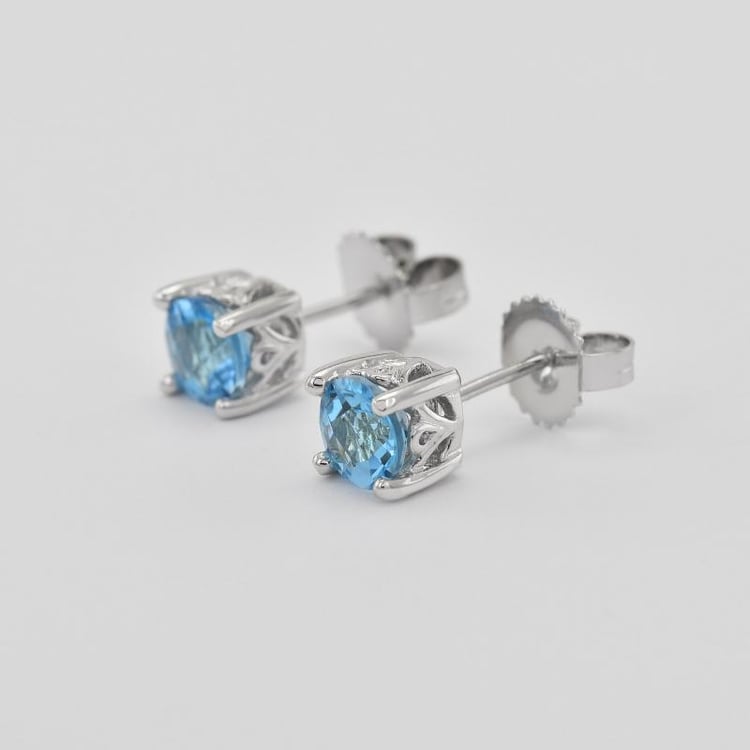 Silberne 2.00ct Ohrringe mit Topasen Drary 28279