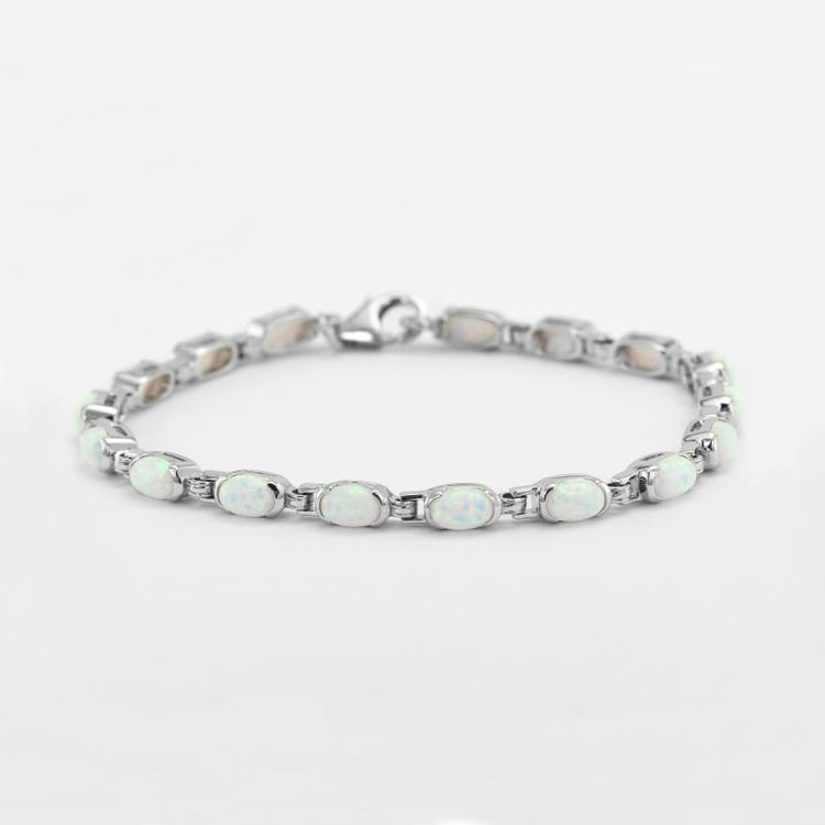 Silberarmband mit Opal 4.75ct Leroy 47494