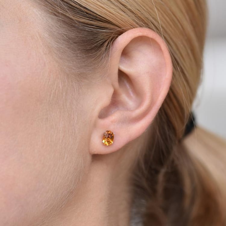Citrin Ohrringe 20057