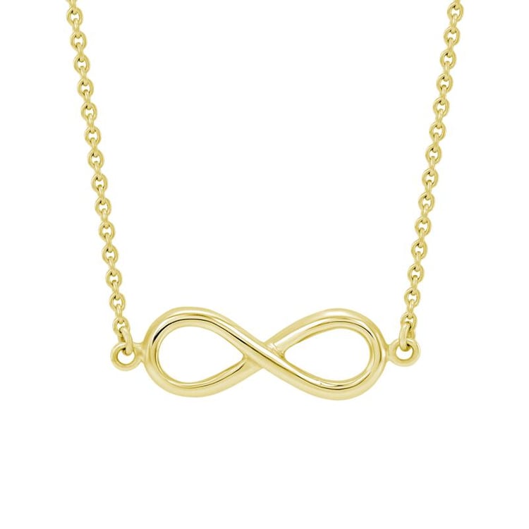 Goldene Halskette mit Unendlichkeitssymbol Infinity 22362