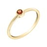 Minimalistischer Goldring mit Padparadscha-Saphir Emilien