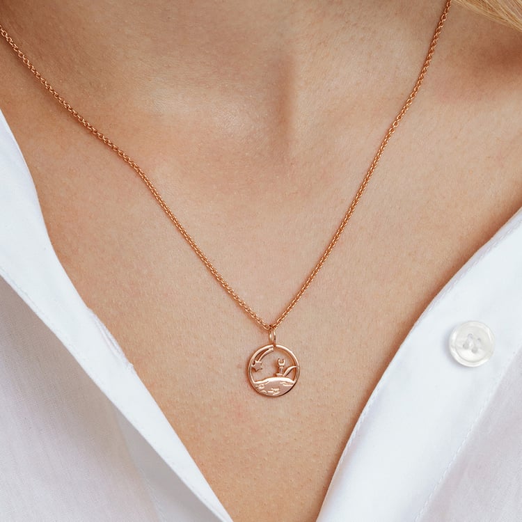 Silberner Geschnitzter Anhänger mit Fuchs Kleiner Prinz 162622