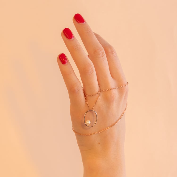 Vergoldeter Anhänger mit Perle Roshni 101248