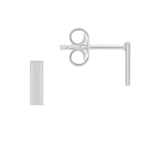 Minimalistische längliche Ohrstecker aus Gold Bar