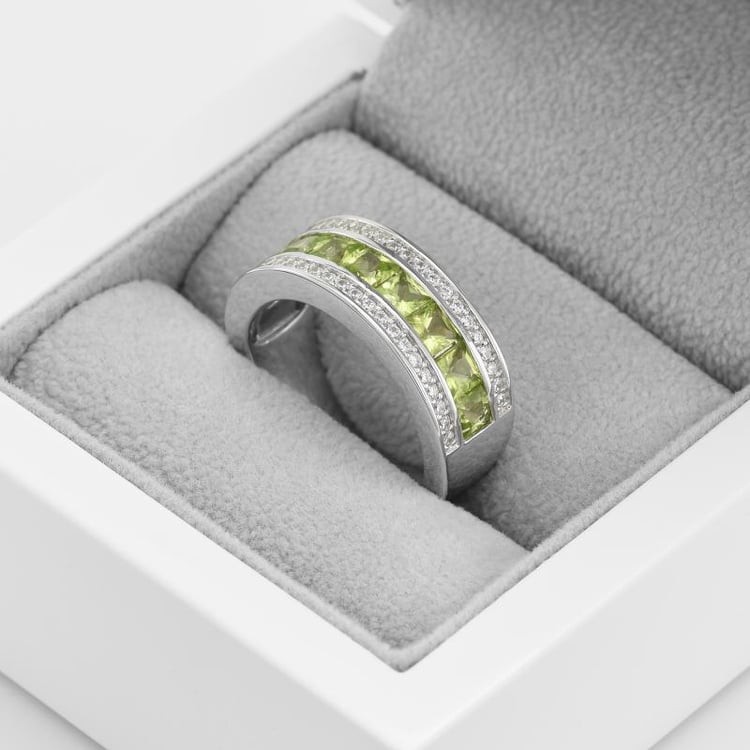 Olivin Eternity-Ring aus Silber Paulinie 49796