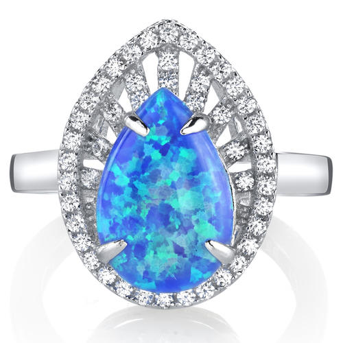 Silberner Ring mit Opal 8297