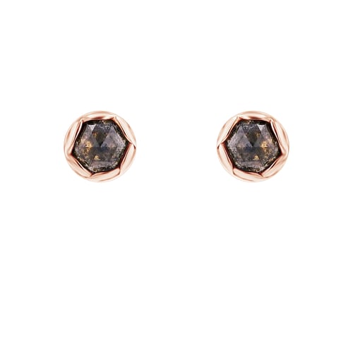Minimalistische Ohrringe mit Salt and Pepper Diamanten Shyla