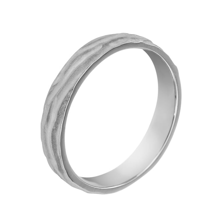 Goldene Trauringe mit matter Oberfläche und Diamanten Wynia 30107