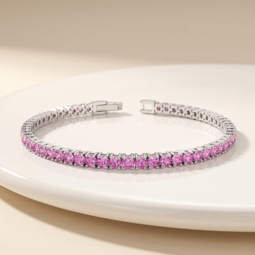 Elegantes silbernes Armband mit Saphiren Jena