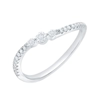 Gewellter Silberring mit Lab Grown Diamanten Mikael