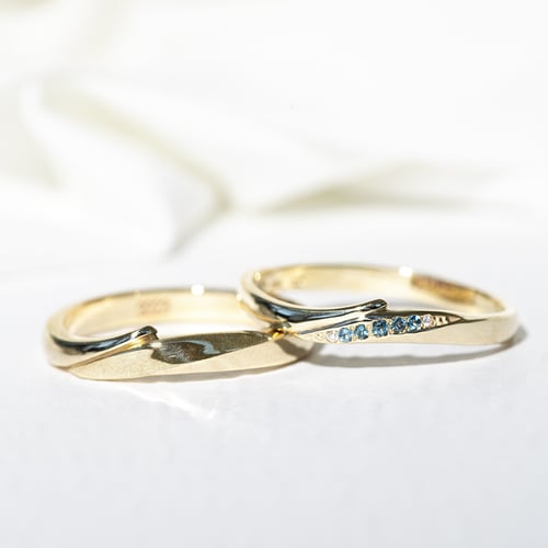 Trauringe aus Gold mit Diamanten Abella