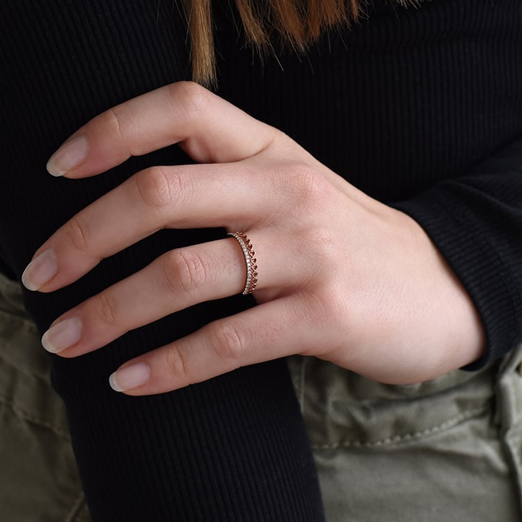 Romantischer Eternity-Ring mit Diamanten Jaska 89988