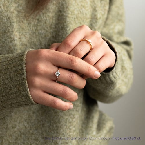 Verlobungsring mit Diamanten Imelda