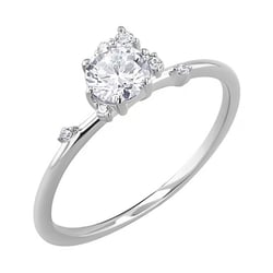 Cluster Scheidungsring mit Lab Grown Diamanten Flynn