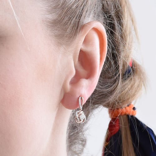 Goldenes geflochtenesSchmuckset mit Diamanten Emre