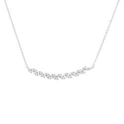 Diamantkette in Blattform Ophelia