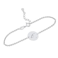 Silberarmband mit Diamant und Buchstabengravur Dian