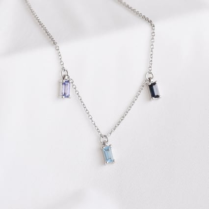 Goldenes Armband mit Saphir, Topas und Tansanit Veera