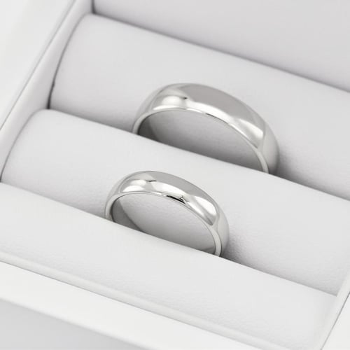 Klassische Eheringe aus Platin Ygyn