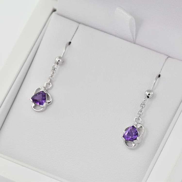 Ohrringe mit Amethysten 28338