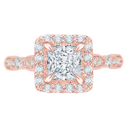 Vintage Verlobungsring mit Prinzessdiamant Josephine