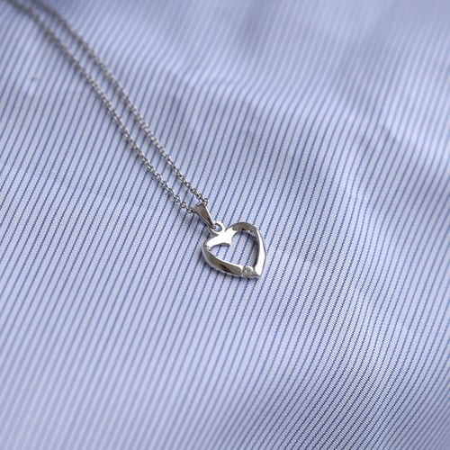 Schmuckset aus Gold in Herzform mit Diamanten Monroe