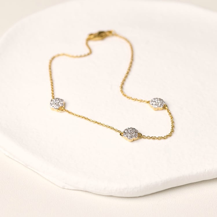 Kettenarmband mit Blumen aus Lab Grown Diamanten Amala 165434